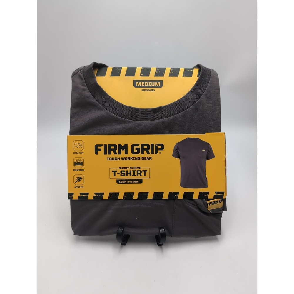 Firm Grip Performance Medium Gray M Short Sleeve Shirt Lightweight